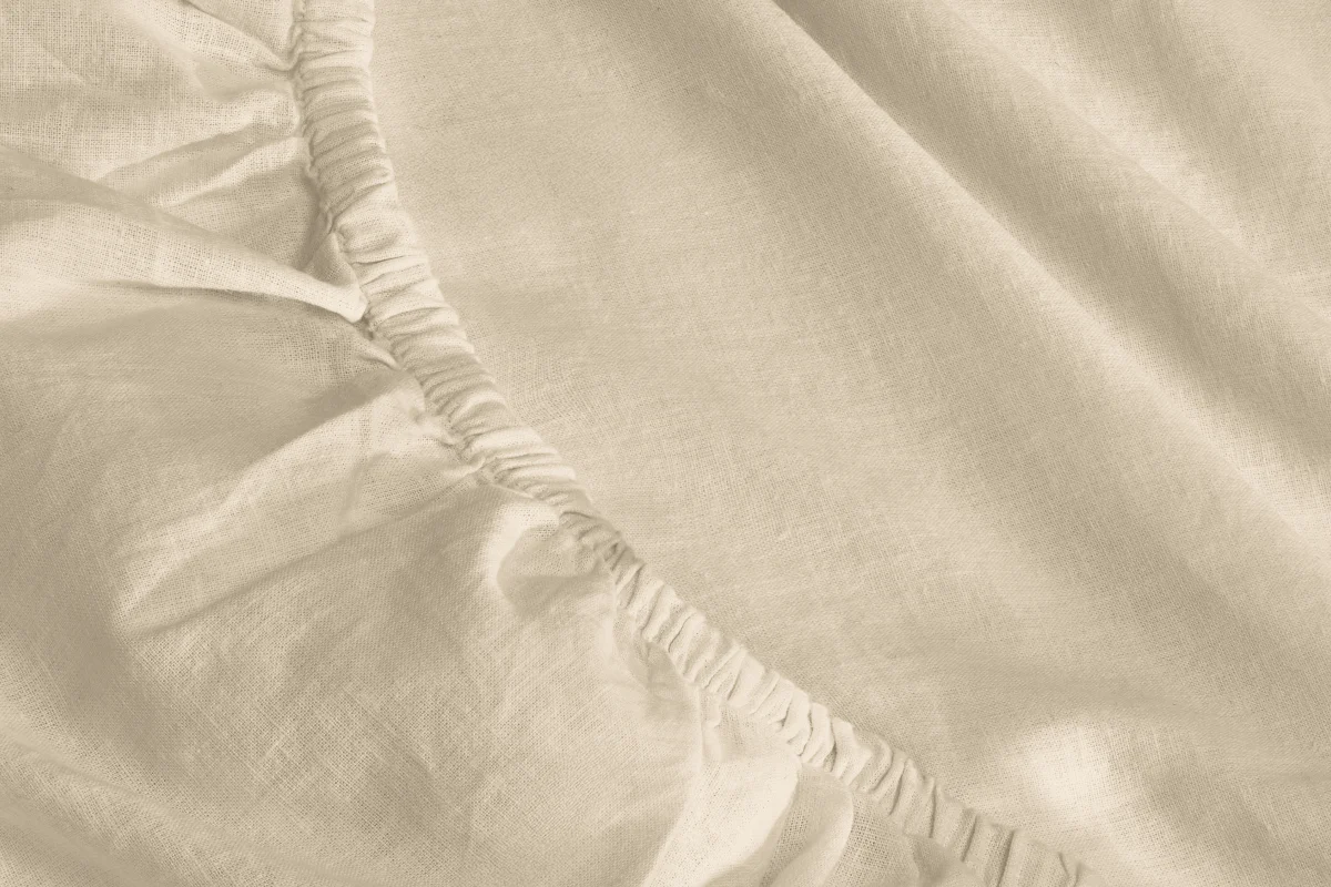 Linen-Cotton Fitted Sheet - Cal King - Image 4