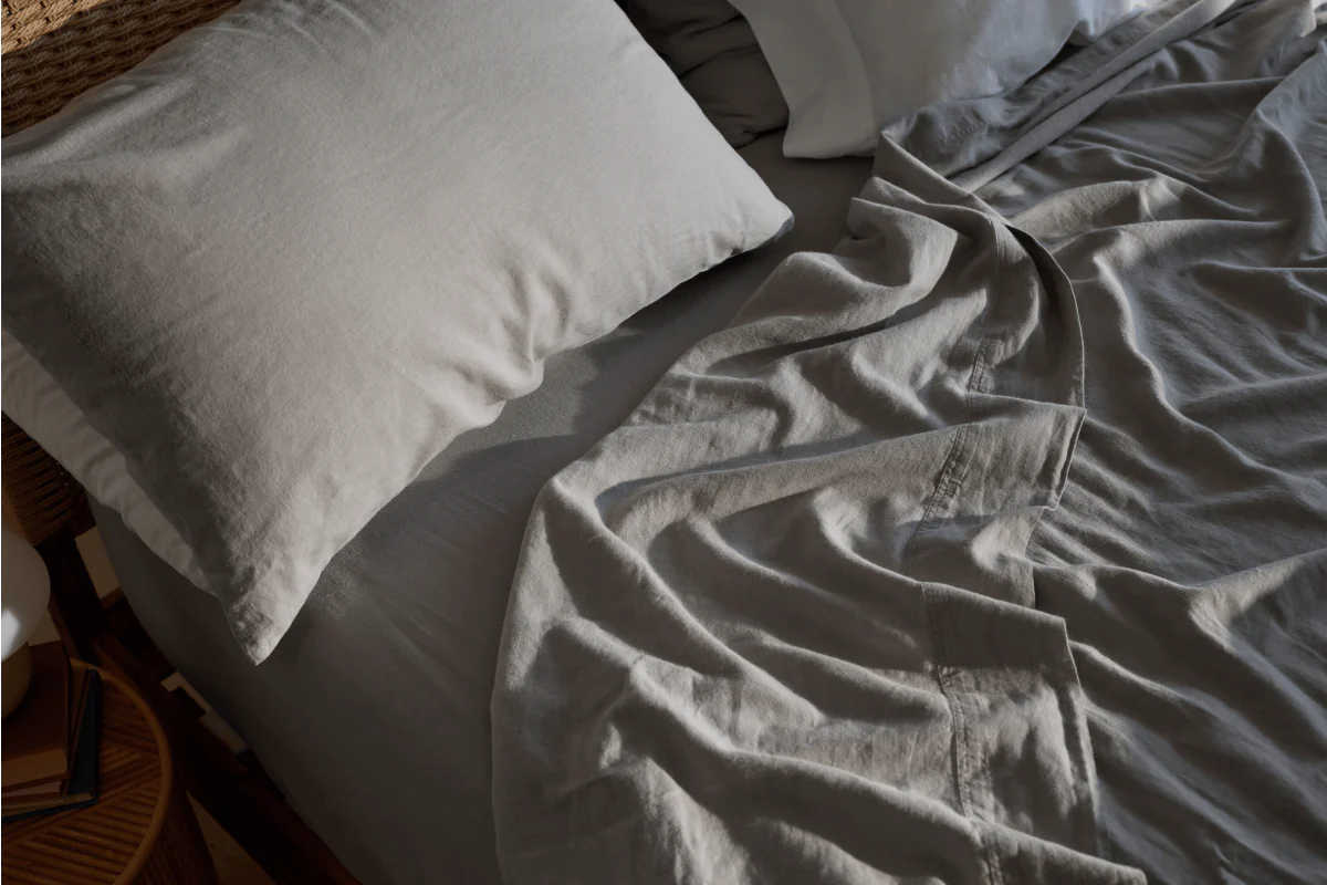 Linen-Cotton Flat Sheet - Cal King - Image 10