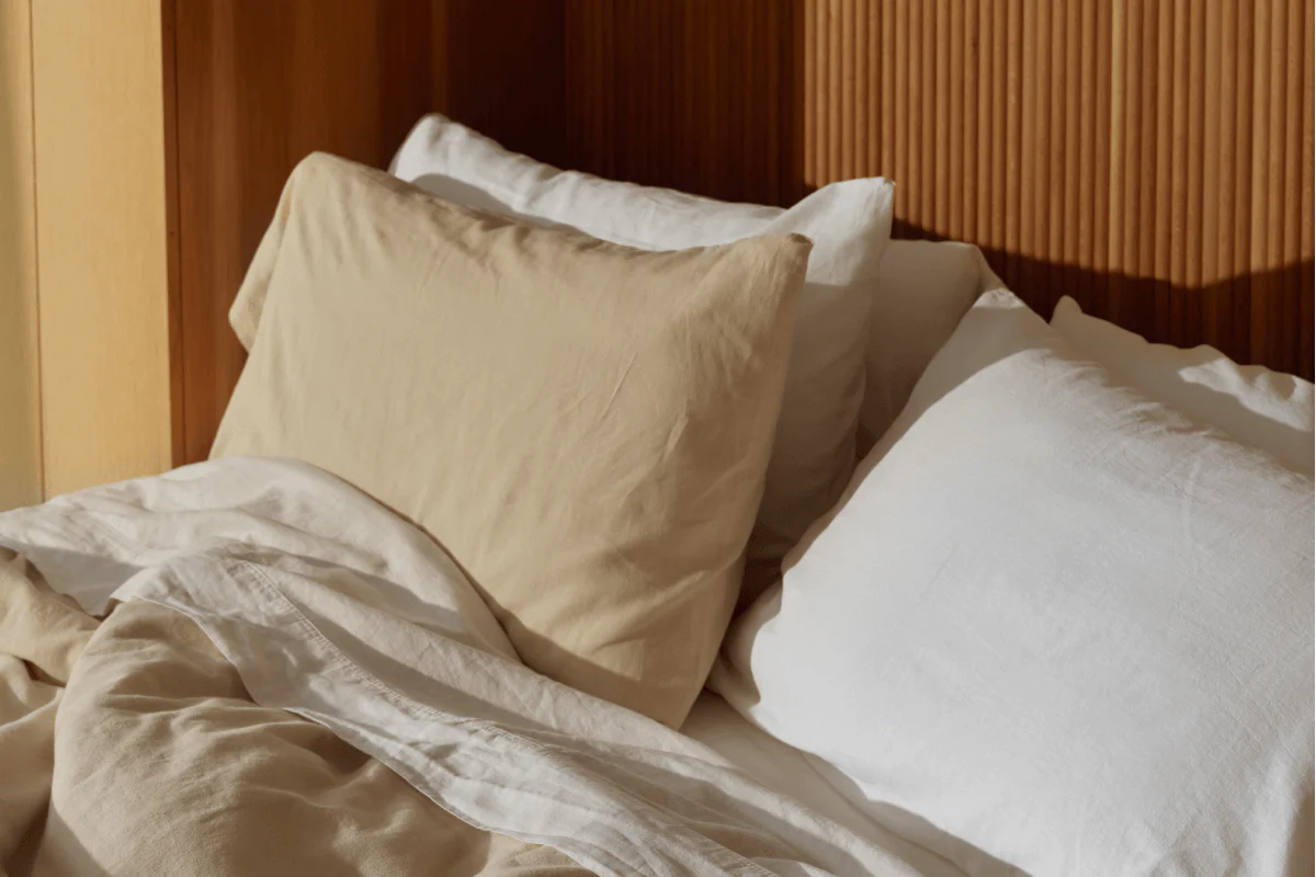 Linen-Cotton Flat Sheet - Cal King - Image 6